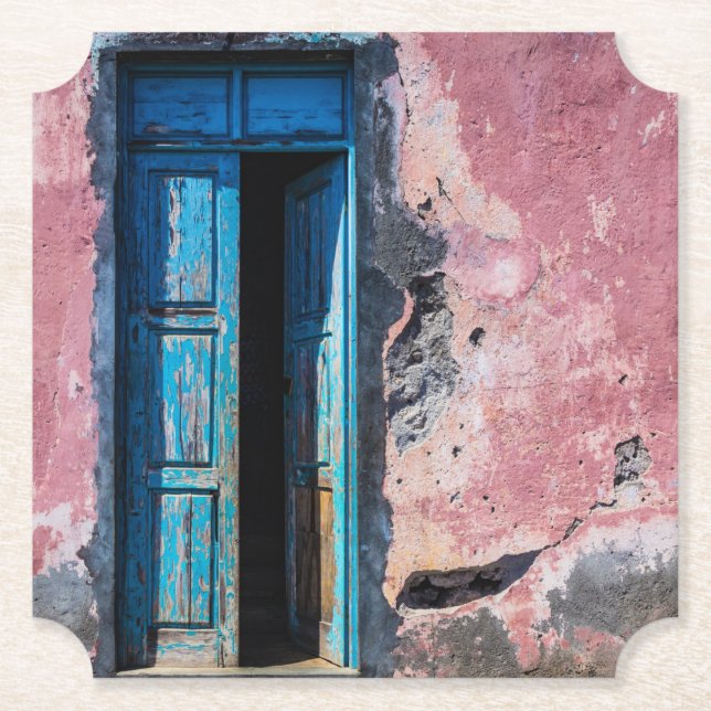 Porta-copo De Papel Por favor, entre (Frente)