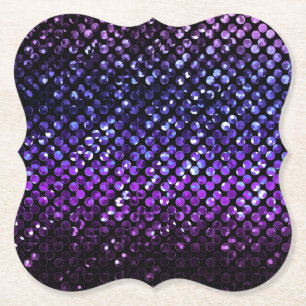 Porta-copo De Papel Porta copos Bling de cristal roxo Strass