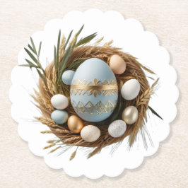 Porta-copo De Papel Porta Copos Bordas Onduladas Luz da Páscoa