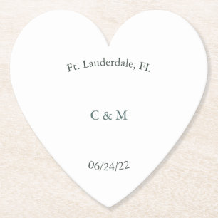 Porta-copo De Papel Porta copos cardíaca personalizada do Black & Whit