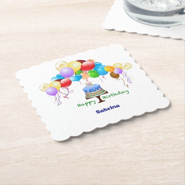 Porta-copo De Papel porta copos de aniversário (Angular)