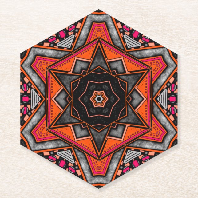 Porta-copo De Papel Porta copos de Capa da Imaginação Vermelha (Frente)