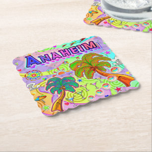 Porta-copo De Papel Porta copos de Destino de Vacinação Anaheim
