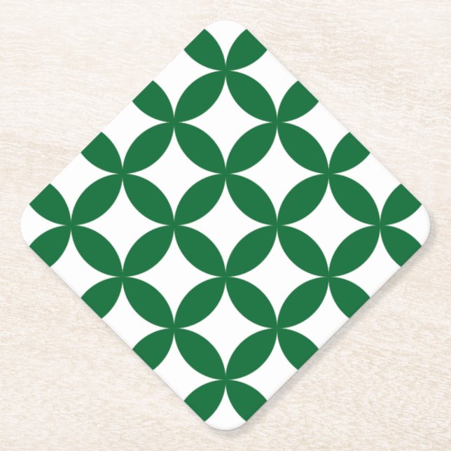 Porta-copo De Papel Porta copos de Diamante Green Shippo (Frente)