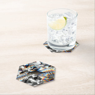 Porta-copo De Papel Porta copos de papel de assalto ao arco-íris