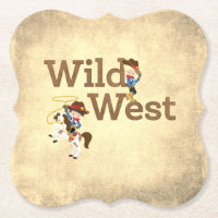 Porta copos de papel do Partido Wild West Cowpoke