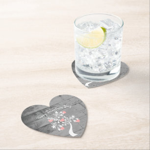 Porta-copo De Papel Porta copos de papel em árvore de coração de Namor