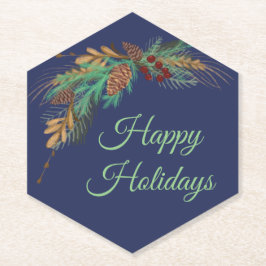 Porta-copo De Papel Porta copos de Papel Feliz Feriado