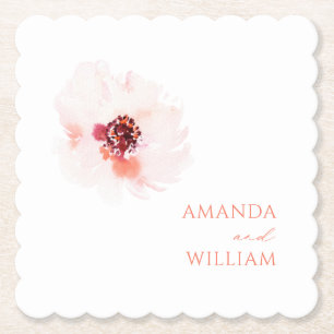 Porta-copo De Papel Porta copos de Papel Floral de Casamento Floral de