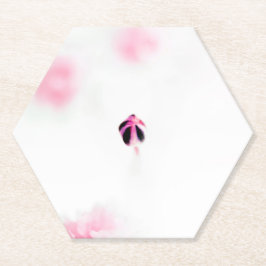 Porta-copo De Papel Porta copos de Papel Floral do Compartimento Rosa