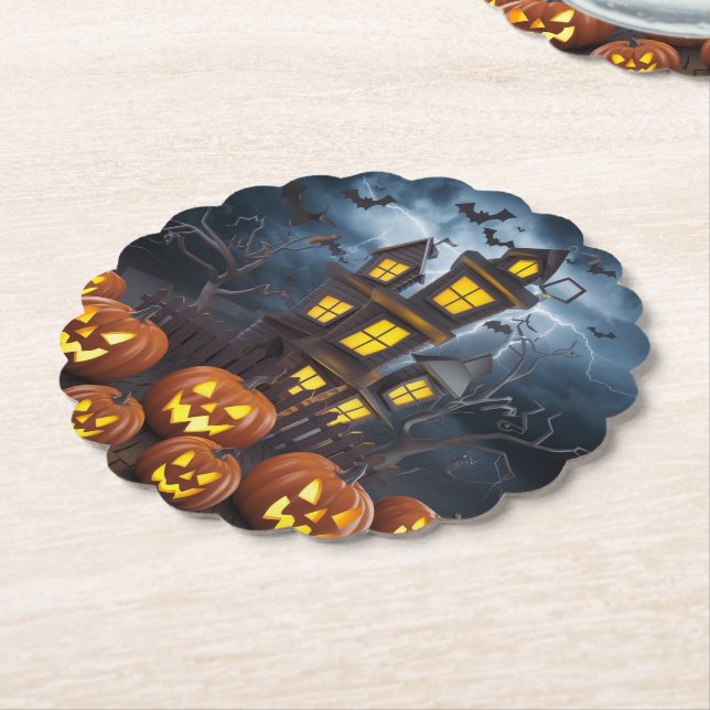 Porta-copo De Papel Porta copos de Papel Halloween (Angular)