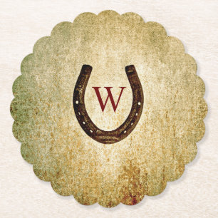 Porta-copo De Papel Porta copos de papel monograma em ferradura