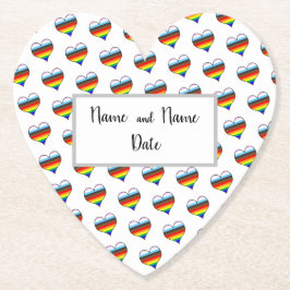 Porta-copo De Papel Porta copos de Papel Padrão do Arco-Íris