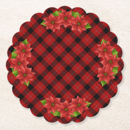 Porta-copo De Papel Porta copos de Papel Poinsettia de Natal