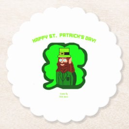 Porta-copo De Papel Porta copos De Papel Redonda Com Leprechaun Magic