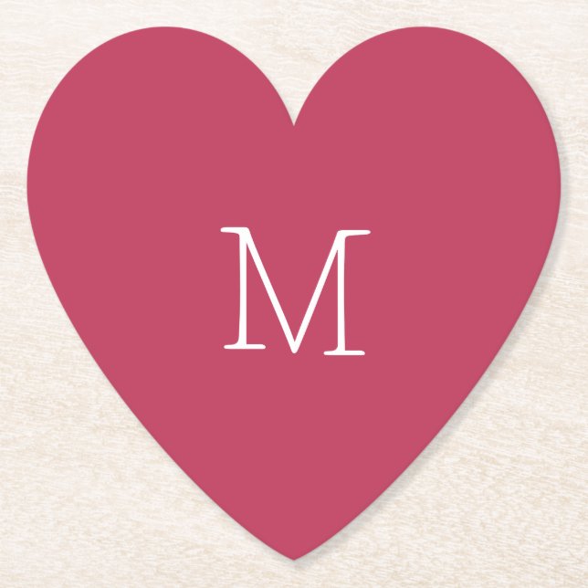 Porta-copo De Papel Porta copos de papel vermelho empoeirado (Frente)