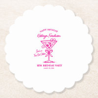 Porta copos Personalizada 18º Aniversário rosa Esp