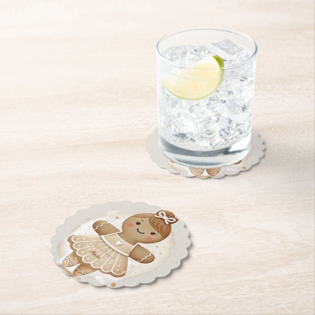 Porta-copo De Papel porta copos personificada de Gingerbird Ballerina (Insitu)