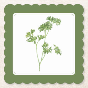 Porta-copo De Papel Porta copos Quadrada (-text) FRESH PARSLEY