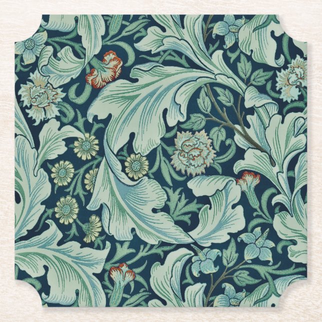 Porta-copo De Papel Porta copos: WILLIAM MORRIS: FLORAL (Frente)