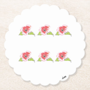 Porta-copo De Papel Portal-copos : Flores Exóticas