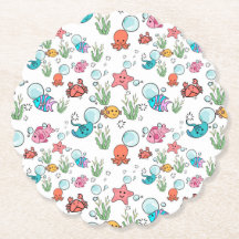 Portas copos de criaturas marítimas, artigos de me