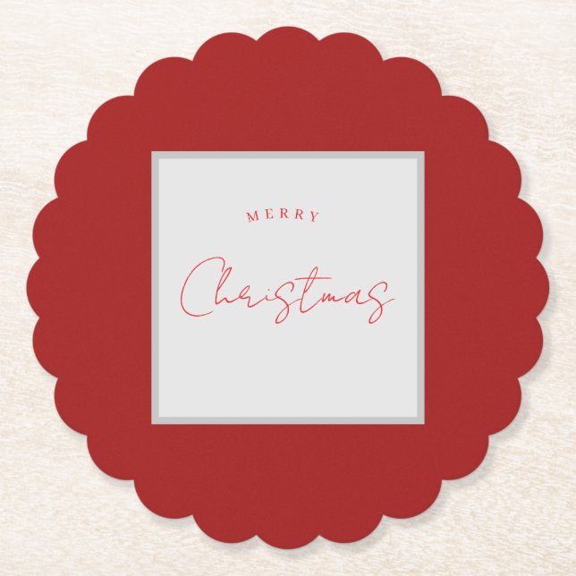 Porta-copo De Papel Portas copos de Natal (Frente)