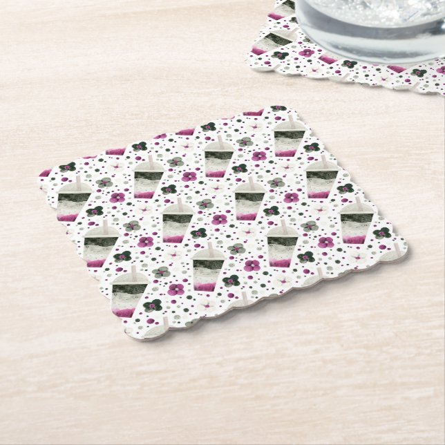 Porta-copo De Papel Portas copos de Orgulho Asexual (Angular)