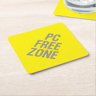 Porta-copo De Papel PORTAS COPOS de papel amarelo PC Free Zone