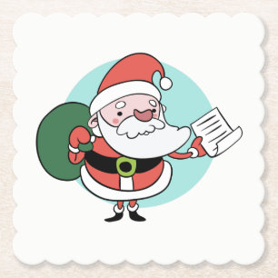 Porta-copo De Papel Portas copos de papel de Papai Noel