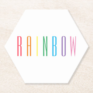 Porta-copo De Papel PORTAS COPOS de papel RAINBOW Hexagon