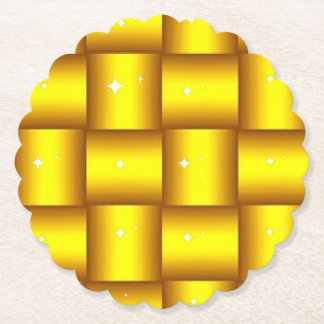 Porta-copo De Papel Portas copos de Papel Redondas com Escala Dourada