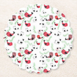 Porta-copo De Papel Portas copos descartáveis de belas aves