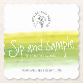 Porta-copo De Papel Portas copos do papel da degustação de vinhos do