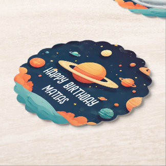 Porta-copo De Papel Posavasos cumpleaños personalizado