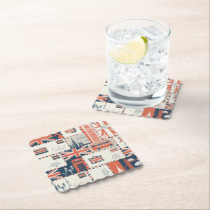 Porta-copo De Papel Postar de Londres