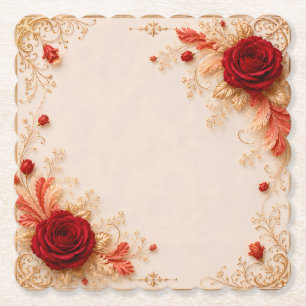 Porta-copo De Papel Pousa-copos de Casamento Decoração Romântica de