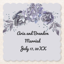 Porta-copo De Papel Pousa-copos de papel combinando para casamento em