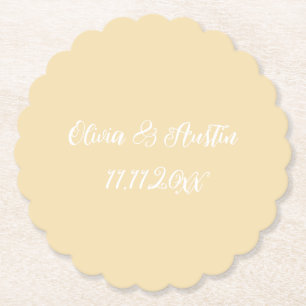 Porta-copo De Papel Praia costeira amarela