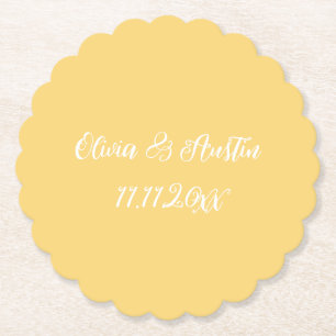 Porta-copo De Papel Praia costeira amarela