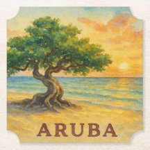 Praia Eagle Aruba Divi Tree Golden Hour