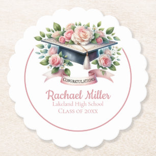 Porta-copo De Papel Prato de Celebração de Formatura Personalizável El