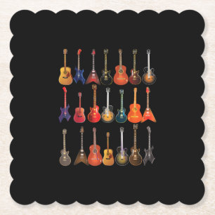 Porta-copo De Papel Presente De Instrumentos Musicais De Pedra E Roll