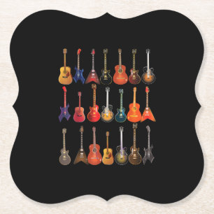 Porta-copo De Papel Presente De Instrumentos Musicais De Pedra E Roll