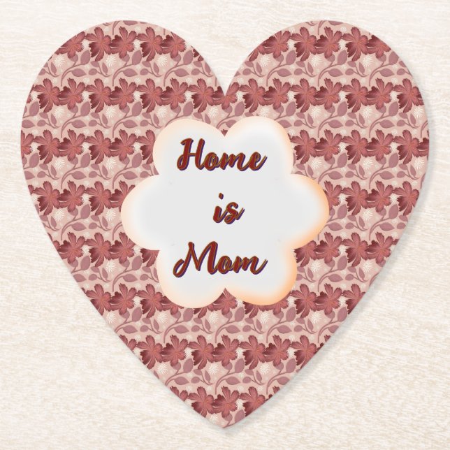 Porta-copo De Papel Presente floral personalizado e feito sob medida p (Frente)