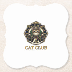 Porta-copo De Papel Presente Real Medieval Gato Pai Idéia - Clube Real