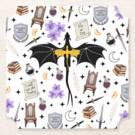 Porta-copo De Papel Presentes de Leitor de Livro de Fantasia Romântica