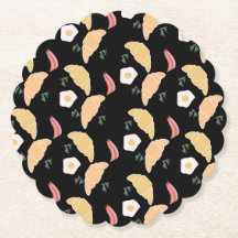 Pressão e ovos de Cilantro no café da manhã em um 