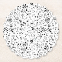 Preto e Branco Floral