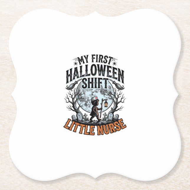 Porta-copo De Papel Primeiro Enfermeira de Halloween Fantasma Lua Fant (Frente)